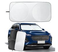 ZUOBYMBC Car Windscreen Sun Shade for Citroen C3 3 (III) I 2017-2024, Windshield Sunshade for Car Inside,Front Windshield Sunshade,Foldable Cover Visor Sunshades,Sun Shade,White