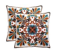 ZUODU Classic Jacquard Colored Maple Pillow Cover Cushion Cover Throw Pillow Case 18 X 18 Inch 45 X45 Cm Pack of 2