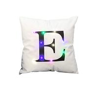 ZUODU Creative LED Colorful Lighting Velvet Letter Cushion Cover Pillow Cover - Bar, Party, Festival, Gift Use - 18 x 18 Inches or 45 cm x 45 cm - 1pc