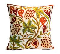 ZUODU Hand Made National Embroidery Bohemian Housewarming Car Home Decoration Cushion Cover/Throw Pillow Cover (Plant-4)