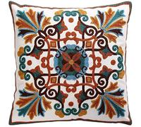 ZUODU Hand Made National Embroidery Bohemian Housewarming Car Home Decoration Cushion Cover/Throw Pillow Cover (Pattern-13)