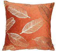 ZUODU Hand Made National Housewarming Car Home Decoration Gold Leaf Orange Cushion Cover/Throw Pillow Cover (Orange Cushion)