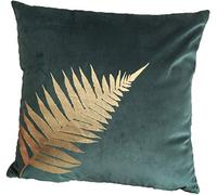 ZUODU Plant Leaves Cushion Cover Gold Foil Printing Velvet Pillow Case Cover Cushion Covers for Sofa Car Home Decor 45x45cm golden Leave
