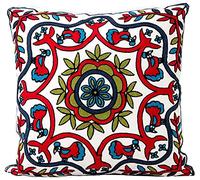 ZUODU Sofa Cushion Cover Bohemia Exotic Style Pillow Sham Exquisite Stereoscopic Embroidered Cotton Throw Pillow Cover 50 x 50 cm
