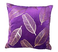 ZUODU Sofa Home Decor Purple Velvet Pillow Case Cushion Covers 18 x 18 Inches Cushion Decorative 45 x 45 CM (F)
