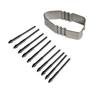 Zuoeay 10 Units Premium Writing Nibs with Carrying Clip Natural Line Management for X5Pro Tablets Tablets Pen Nibs
