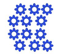 Zuoeay 12Pcs Flower Shape Tennis Racket Shock Absorbers Silicone Vibrations Dampeners Racket String Enduring Dampener Squash