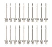 Zuoeay 20Pcs Inflatable Needle Replacement Stainless Inflation For Basketball Soccer Volleyball Balls Air Pumps Metal Inflation Needle