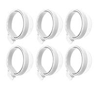 Zuoeay 6Pcs Clear Polyethylene Bird Feeder Cups For Parrots Canaries Detachable Food Water Dispenser With Hooks Easy Install & Unstained Multifunctional Bird Water Food Dish