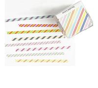 Zuoeay 8Rolls Scrapbooking Decorative Tape 3mmX5m Dot Striped Pattern Craft For Journal Planner Notebook Photo Album Scrapbooking Adhesive Set