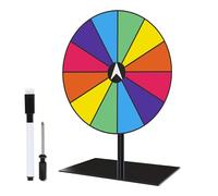 Zuoeay Acrylic Rainbows Spinnings Wheel Prize Game Board With Removable Stand And Drys Erase Marker For Classroom Party Quiet Rotations Party Prizes Wheel