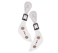 Zuoeay Adjustable Decorative Horse Riding Strap Vintage Western Straps with Adjustable Buckles for Horses Riders PU Leather Strap