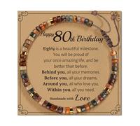 Zuoeay Adjustable Handmade Stone Decoration for All Ages Featuring a Blessing Card and Multiple Color Addition Stone Materials