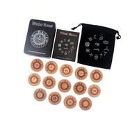 Zuoeay Ancient Pocket Runic Symbols Educational Game Accessories For Cultural Exploration & Rituals Sustainable Wooden Divination