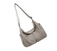 Zuoeay Canvas Messengers Bag Large Crossbody Shoulder Handbag with Multiple Pocket Aesthetic Travel Work Bags Handbag Canvas Messengers Bag Large Crossbody Bag for Women Men