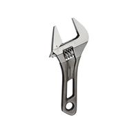 Zuoeay Compact Adjustable Wrench with Wide Jaw Carbon Steel Ergonomic Grip for Plumbing Mechanical Maintenance Slip Resistant Adjustable Wrench