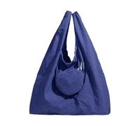 Zuoeay Compact Heart Print Foldable Grocery Bag Water Resistant Nylon Spacious Interior Friendly Carryall For Outdoor Activities 2025 Large Capacity Lightweight Nylon Bag