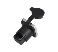 Zuoeay D Type Panel Mount Networking Adapter RJ45 Female Connector Waterproof for Outdoor Cat6/Cat5e Ethernet Connection Panel Locking Mechanism