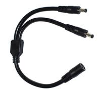 Zuoeay DC5521 Power Cable 5.5x2.1mm Female to 2xMale Connector Adapter Cord Splitter Wire for and Computing Devices LED Light Extension Line