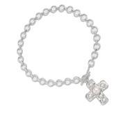Zuoeay Elegant Crucifix Pendant Necklace With Faux Pearls Adjustable Length Clavicle Chain Trendy Accessories For Women Elegant Workwear Necklace