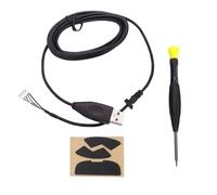 Zuoeay Enhances Grip Skate Feet Kits with Rubber Cable and Professional Installation Screwdriver for G300 G300S Precisions Screwdriver Kits