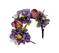 Zuoeay Ethnic Butterfly Flower Hairband For Parties Wedding Hairhoop Mexico Festival Celebration Hairhoop Holiday Props Supply Flower Headband