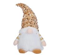 Zuoeay Festive Plush Dwarf Doll With Storage Handmade Christmas Ornament For Home Decor Soft Lighted Holiday Accent Christmas Rudolph Plush Toy