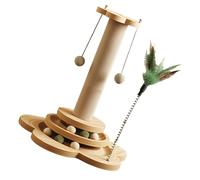 Zuoeay Fun Pendant Post Scratcher Pet Toy for Small Large Interactive for Indoor Climbing