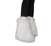 Zuoeay Furs Leg Warmer Winter Furry Long Boot Cuffs Fuzzy Party Costume For Holiday Festival Performances Play Faux Furs Leg Warmers For Womens Furry Fuzzy Winter Boot Cuffs Cover Womens Costume
