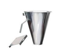 Zuoeay Galvanized Steel Poultry Slaughter Cone Flat Back Safe Operations Efficient Chicken Cone for Broilers Roaster Turkeys Poultry Slaughter