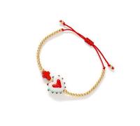 Zuoeay Glass Heart Charm Adjustable Rope Secure Clasp Unisex Fashion Accessory Colorful Crucifix Heart