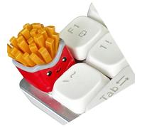 Zuoeay Handmade 3d Printed Resin Keycaps with Realistic Fast Food Pattern for Mechanical Keyboards Lightweighted and Durability Food Themed Keycaps for Typing