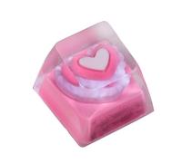 Zuoeay Heart Keycaps Personality Cartoon Keycap Replacement Bottom Mechanical Keyboard Caps 3D Escape Keycap
