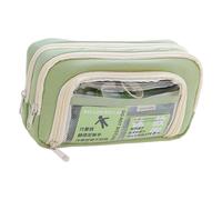 Zuoeay High Capacity Pencil Case Multi Compartments Pen Bag Multi Layered Pouches Marker Organizers for Student Adult Oxford Fabric Pencil Organizers