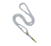 Zuoeay Luxurious Adjustable Length Necklace Long Sweater Chain Imitation Pearls Beaded Choker Trendy Women's Accessories Adjustable Length Necklace