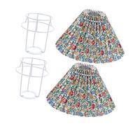 Zuoeay Modern Flower Pattern Fabric Lamp Covers E27 Interfaces Cloth Lampshades Wall Light Shade Decorative Lighting Accessories Flower Pattern Decorative Lighting Accessories