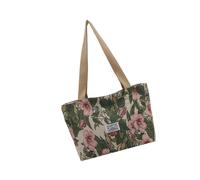 Zuoeay Practical Oversized Bag With Cultural Motifs Work Friendly Design Multiple Interior Pockets Comfortable Handle Reinforced Stitching Canvas Shopper Bag