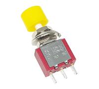 Zuoeay PS102 3Pin 6PinAutomatic Reset Small Push Switches 5A120VAC 2A250VAC ABS Metal Construction Toggle Momentary Switches For Home Electronics