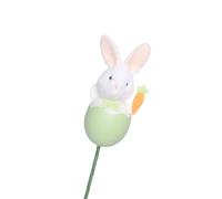 Zuoeay PVC Easters Rabbits Eggs Flower Pick Adornment Great For Family Gatherings And Spring Themed Event Easy To Use Seasonal Window Display
