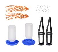 Zuoeay Spill Proof Feed Set Poultry Trough For Small Scale Livestock Care Treat Feeding Tool Chicken Feeder