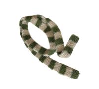 Zuoeay Striped Plush Scarf Fashionable For Women Knitting Fabric Neckerchief Offering Comfort And Charm For Any Occasion Outdoor Activity