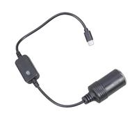 Zuoeay USB C To Cigarettes Socket Adapter Cable 5V To 20V For Car Accessories Like DashCam And GPSs GPSs Power Supply Cable