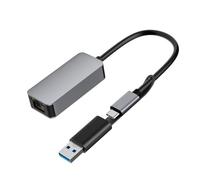 Zuoeay USB3.0 to RJ45 2500Mbps Networking Adapter 2500M Gigabit Ethernet Converter 2500Mbps for Multiple Systems USB to Ethernet Converter