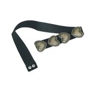 Zuoeay Vintage Leather Belt Adjustable Leather Wide Fashion Accessory Jeans For Daily Wear Personality Statement Belt