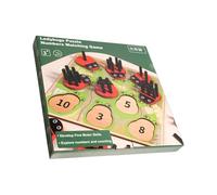 Zuoeay Wood Counting Game Set for Preschoolers Encouraging Practical Learning Skills Wood Activity Sticks for Children Colorful Stacking Blocks