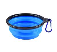ZUOFENG Collapsible Travel Silicone Dog Cat Bowl Portable Pet Food Water Bowl, Feeding trough Portable Drinking Water Drinker with Water Hook, Easy to Carry, Save Space.(1 pcs)
