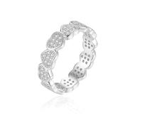ZUOHUI 925 Silver Heart Moissanite Ring for Women Size 5-9 | Sterling Band Hypoallergenic Birthday Anniversary Valentine's Day Christmas Gift for Her Boxed with GRA Certificate