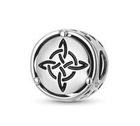 ZUOHUI 925 Silver Witch’s Knot Bead Charm for Pandora Bracelet