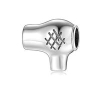 ZUOHUI 925 Sterling Silver Charm Dangle Beads, Hair Dryer Scissors Comb DIY Handmade Pendant Gift for Women Girl Compatible with Pandora/Troll/Chamilia Charm Bracelet(Hair dryer)