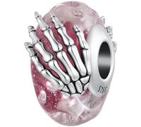 ZUOHUI 925 Sterling Silver Halloween Charms Set for Pandora Bracelet | Gothic Dangle Pendant Set fits Troll Biagi Chamilia Spider Skull Cathedral Beads Gift for Her Birthday